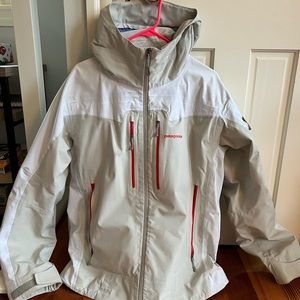 Patagonia Men’s Primo Flash Jacket (Medium / White and Tan)